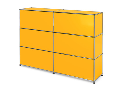 USM Haller Theke Typ 1 Goldgelb RAL 1004|150 cm (2 Elemente)|35 cm