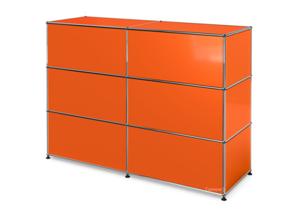 USM Haller Theke Typ 1 Reinorange RAL 2004|150 cm (2 Elemente)|50 cm