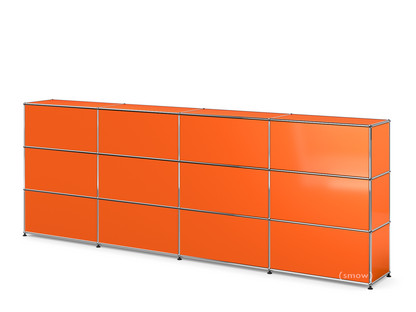 USM Haller Theke Typ 1 Reinorange RAL 2004|300 cm (4 Elemente)|35 cm