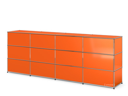 USM Haller Theke Typ 1 Reinorange RAL 2004|300 cm (4 Elemente)|50 cm