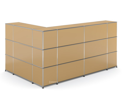 USM Haller Theke Typ 4 USM beige|Ecke geschlossen