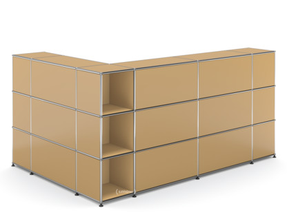 USM Haller Theke Typ 4 USM beige|Ecke offen