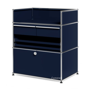 USM Haller Praxis-Sideboard Stahlblau RAL 5011|Kein Schloss