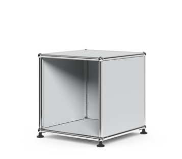 USM Haller Wartezimmer-Beistelltisch H 35 x B 35 x T 35 cm|USM mattsilber