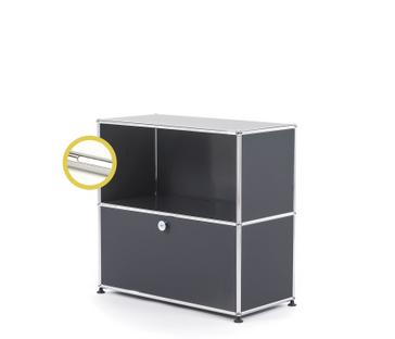 USM Haller E Sideboard M mit Fachbeleuchtung Anthrazitgrau RAL 7016|Kaltweiß