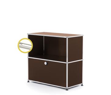 USM Haller E Sideboard M mit Fachbeleuchtung USM braun|Kaltweiß