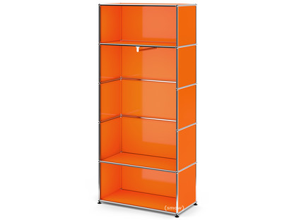 USM Haller Garderobe M mit Kleiderstange Typ I Reinorange RAL 2004