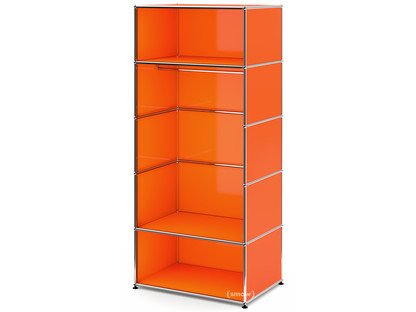 USM Haller Garderobe M mit Kleiderstange Typ II Reinorange RAL 2004