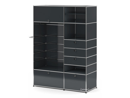 USM Haller Garderobenschrank Typ II Anthrazitgrau RAL 7016