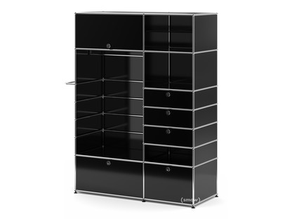 USM Haller Garderobenschrank Typ II Graphitschwarz RAL 9011