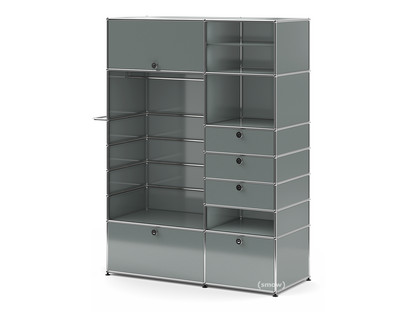 USM Haller Garderobenschrank Typ II Mittelgrau RAL 7005