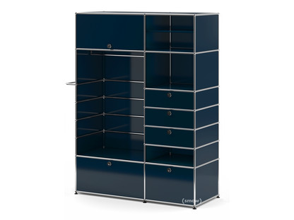 USM Haller Garderobenschrank Typ II Stahlblau RAL 5011