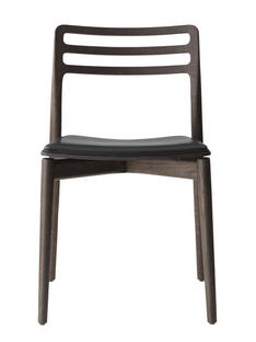 Cabin Chair Eiche dunkel / Leder schwarz