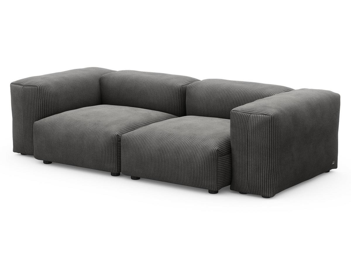Two Seat Sofa S, Cord velours Platinum Vetsak Sofas