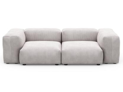 Two Seat Sofa S Cord velours - Platinum