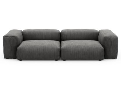 Two Seat Sofa M Cord velours - Dark grey
