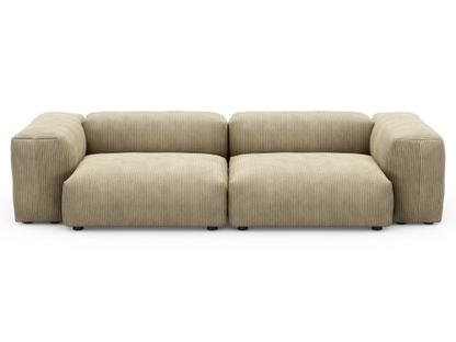 Two Seat Sofa M Cord velours - Khaki