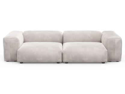 Two Seat Sofa M Velvet - Light grey