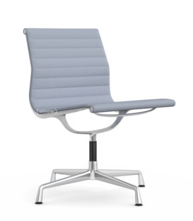 Aluminium Chair EA 105 Poliert|Hopsak|Dunkelblau / elfenbein
