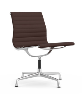 Aluminium Chair EA 105 Poliert|Hopsak|Kastanie / moorbraun