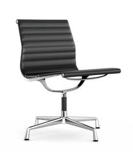 Aluminium Chair EA 105 Verchromt|Leder (Standard)|Asphalt