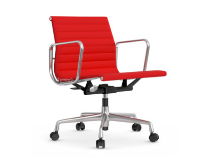 Aluminium Chair EA 117 Poliert|Hopsak|Rot / poppy red