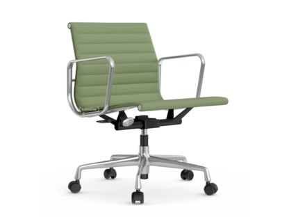 Aluminium Chair EA 117 Poliert|Hopsak|Elfenbein / forest