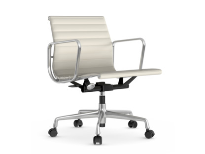 Aluminium Chair EA 117 Poliert|Leder (Standard)|Snow