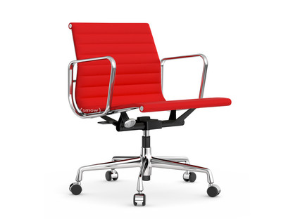 Aluminium Chair EA 117 Verchromt|Hopsak|Rot / poppy red