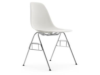 Eames Plastic Side Chair RE DSS Weiß|Ohne Polsterung|Ohne Polsterung|Ohne Reihenverbindung (DSS-N)