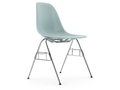 Eames Plastic Side Chair RE DSS Eisgrau|Ohne Polsterung|Ohne Polsterung|Mit Reihenverbindung (DSS)