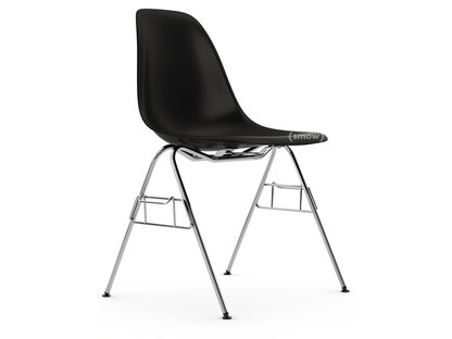 Eames Plastic Side Chair RE DSS Tiefschwarz|Ohne Polsterung|Ohne Polsterung|Mit Reihenverbindung (DSS)