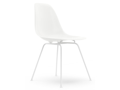 Eames Plastic Side Chair RE DSX Weiß|Ohne Polsterung|Ohne Polsterung|Standardhöhe - 43 cm|Beschichtet weiß