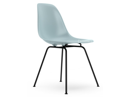 Eames Plastic Side Chair RE DSX Eisgrau|Ohne Polsterung|Ohne Polsterung|Standardhöhe - 43 cm|Beschichtet basic dark