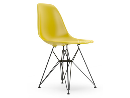 Eames Plastic Side Chair RE DSR Senf|Ohne Polsterung|Ohne Polsterung|Standardhöhe - 43 cm|Beschichtet basic dark
