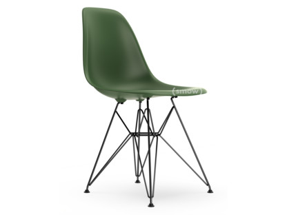 Eames Plastic Side Chair RE DSR Forest|Ohne Polsterung|Ohne Polsterung|Standardhöhe - 43 cm|Beschichtet basic dark
