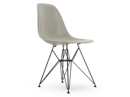 Eames Plastic Side Chair RE DSR Kieselstein|Ohne Polsterung|Ohne Polsterung|Standardhöhe - 43 cm|Beschichtet basic dark