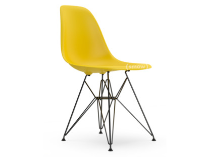 Eames Plastic Side Chair RE DSR Sunlight|Ohne Polsterung|Ohne Polsterung|Standardhöhe - 43 cm|Beschichtet basic dark