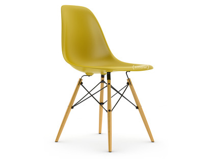 Eames Plastic Side Chair RE DSW Senf|Ohne Polsterung|Ohne Polsterung|Standardhöhe - 43 cm|Ahorn gelblich
