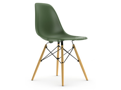 Eames Plastic Side Chair RE DSW Forest|Ohne Polsterung|Ohne Polsterung|Standardhöhe - 43 cm|Esche honigfarben