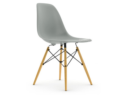 Eames Plastic Side Chair RE DSW Hellgrau|Ohne Polsterung|Ohne Polsterung|Standardhöhe - 43 cm|Ahorn gelblich