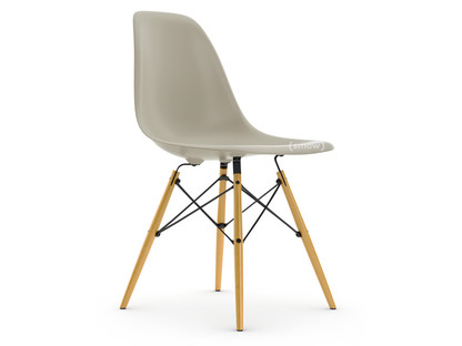 Eames Plastic Side Chair RE DSW Kieselstein|Ohne Polsterung|Ohne Polsterung|Standardhöhe - 43 cm|Ahorn gelblich