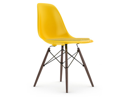 DSW Sunlight|Mit Sitzpolster|Yellow / elfenbein|Standardhöhe - 43 cm|Ahorn dunkel