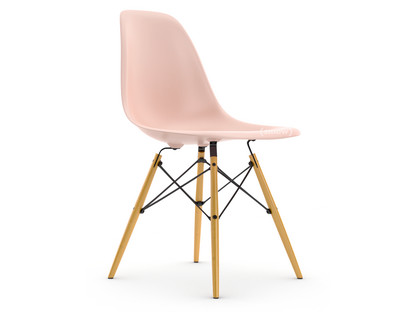 Eames Plastic Side Chair RE DSW Zartrosé|Ohne Polsterung|Ohne Polsterung|Standardhöhe - 43 cm|Ahorn gelblich