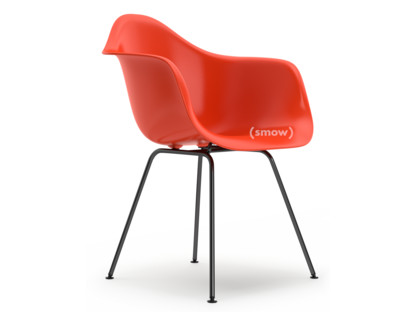 Eames Plastic Armchair RE DAX Rot (poppy red)|Ohne Polsterung|Ohne Polsterung|Standardhöhe - 43 cm|Beschichtet basic dark