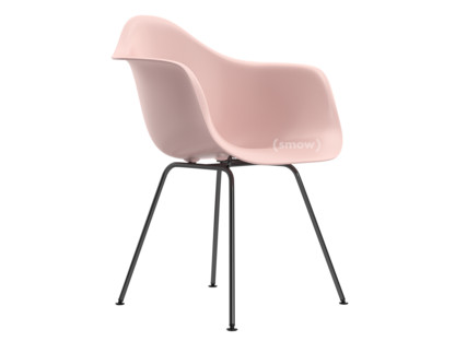 Eames Plastic Armchair RE DAX Zartrosé|Ohne Polsterung|Ohne Polsterung|Standardhöhe - 43 cm|Beschichtet basic dark