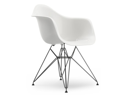 Eames Plastic Armchair RE DAR Weiß|Ohne Polsterung|Ohne Polsterung|Standardhöhe - 43 cm|Beschichtet basic dark