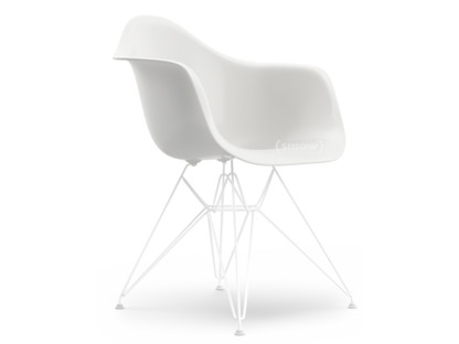 Eames Plastic Armchair RE DAR Weiß|Ohne Polsterung|Ohne Polsterung|Standardhöhe - 43 cm|Beschichtet weiß