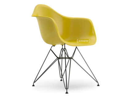 Eames Plastic Armchair RE DAR Senf|Ohne Polsterung|Ohne Polsterung|Standardhöhe - 43 cm|Beschichtet basic dark