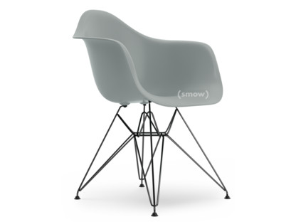 Eames Plastic Armchair RE DAR Hellgrau|Ohne Polsterung|Ohne Polsterung|Standardhöhe - 43 cm|Beschichtet basic dark